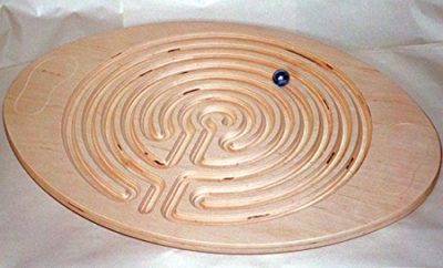 Balance Board aus Holz mit Labyrinth Motorik Balancier Fußbrett ab 3 Jahre 